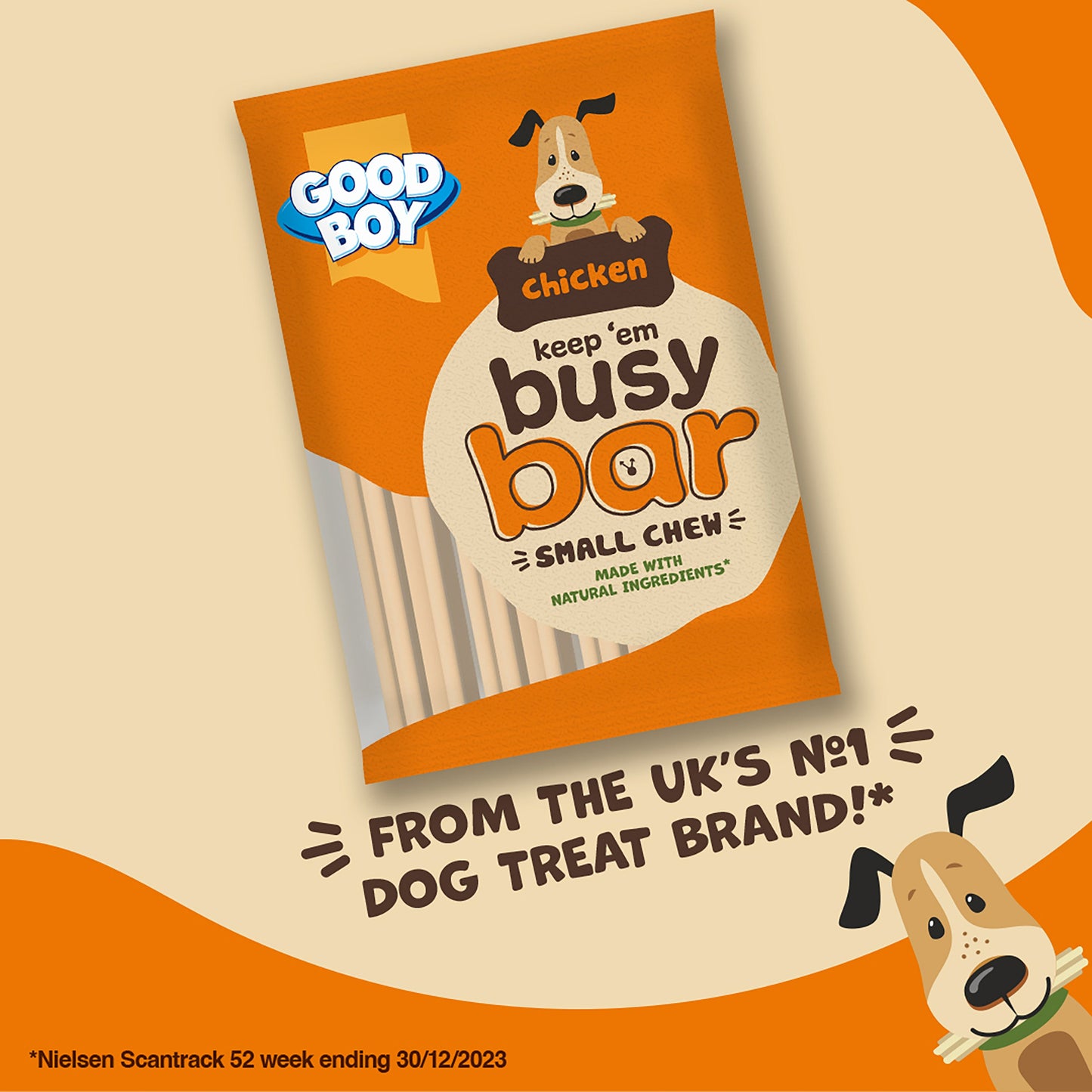 GOOD BOY BUSY BAR CHICKEN Small 4 per pack