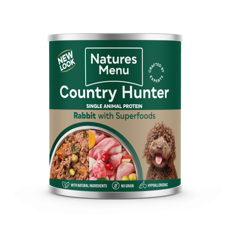 Natures Menu Country Hunter Rabbit with Superfoods 600g x6
