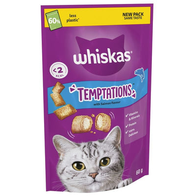 Whiskas Temptations Salmon 60G