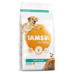 IAMS for Vitality Light in fat Dog food with Fresh chicken 12kg - Ormskirk Pets