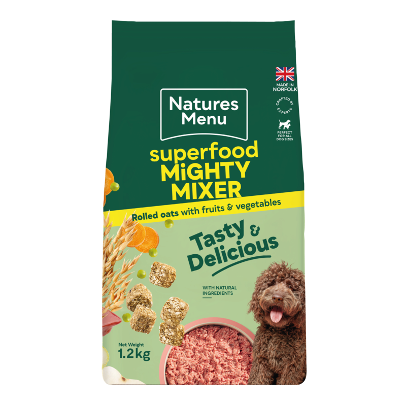Natures Menu Country Hunter Superfood Mighty Mixer Rolled Oats with Fruit & Vegetables 1.2kg