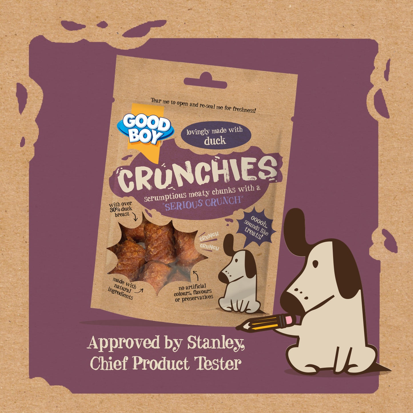 Good Boy Crunchies Duck, 60g