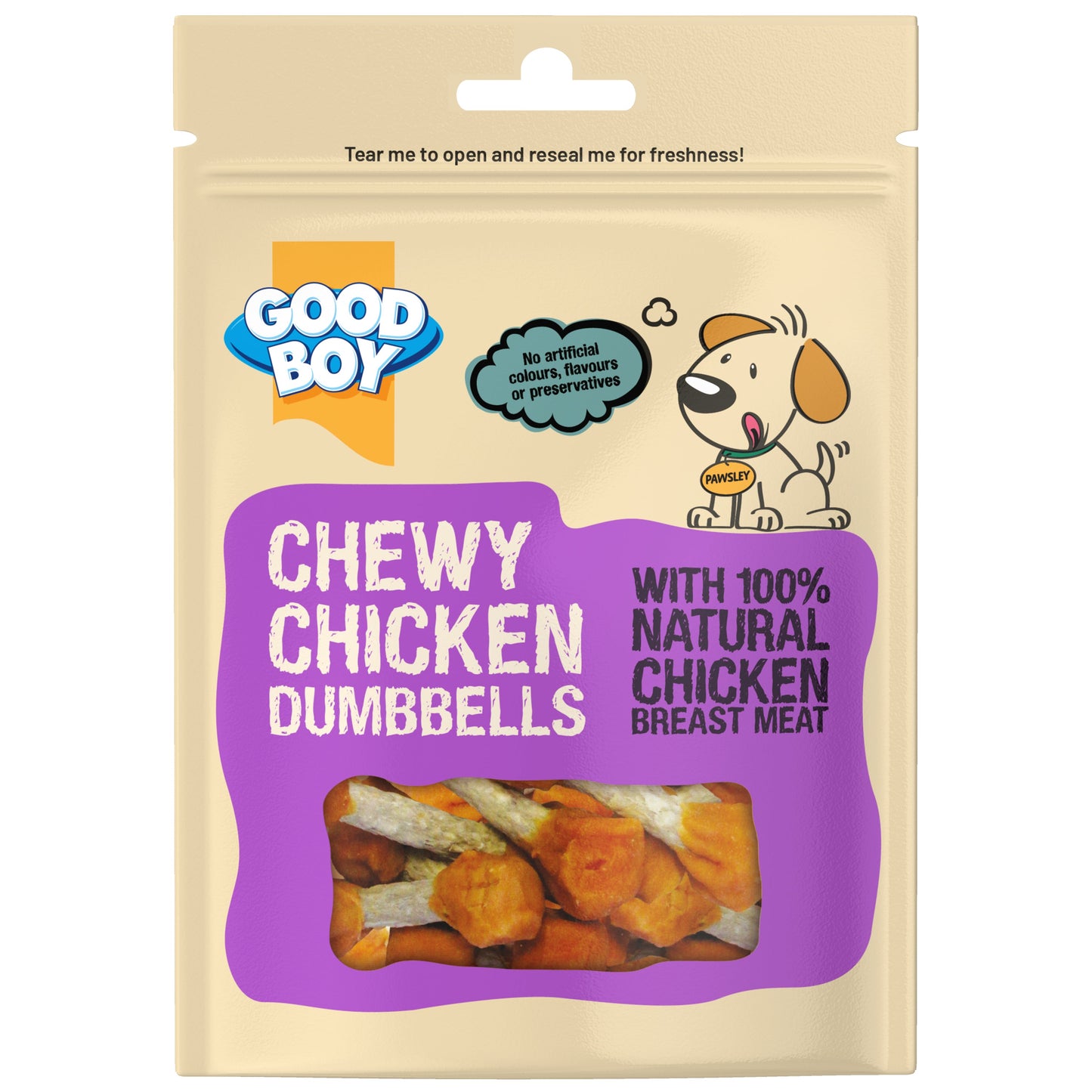 Good Boy Deli Chicken Munchy Dumbbells 100g