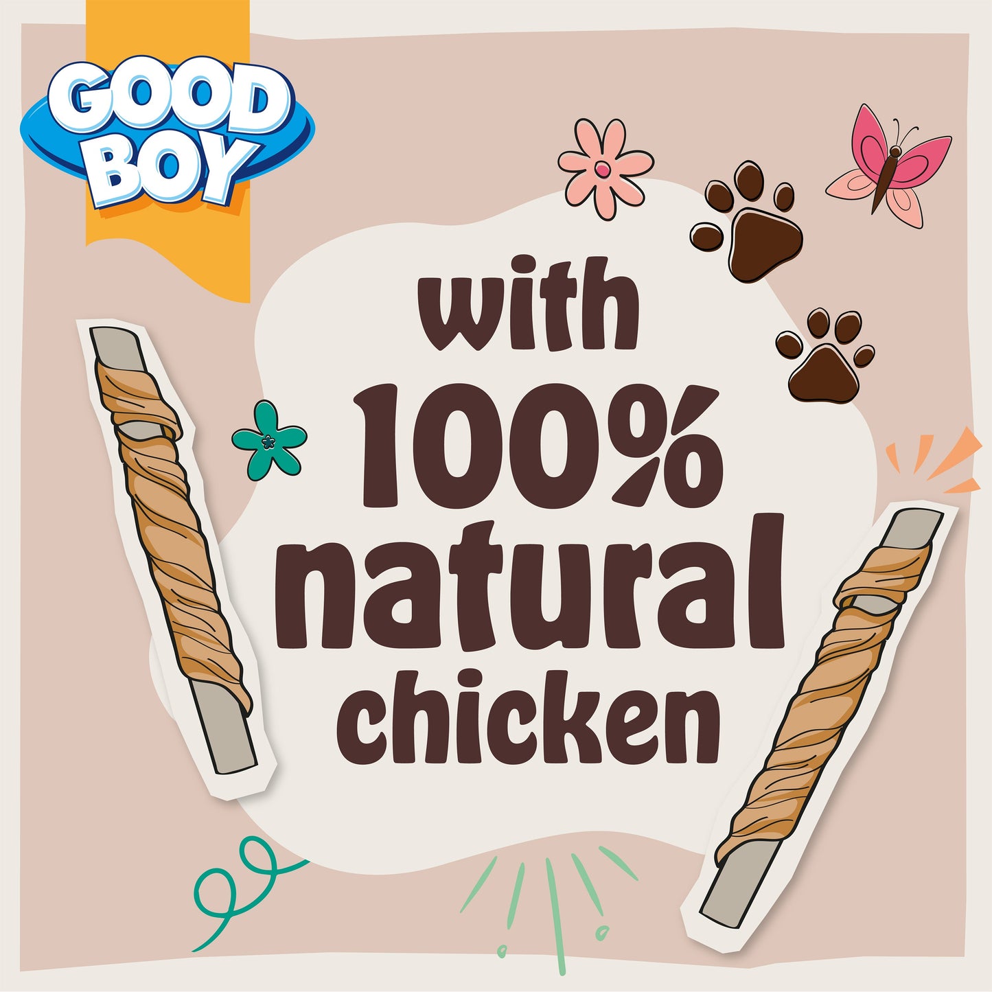 Good Boy Deli Chewy Twists 90g Buy 10 and save!