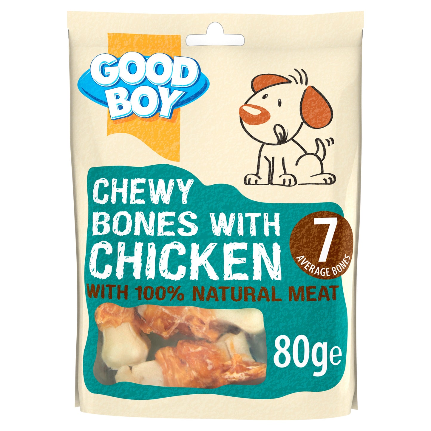 Good Boy Chewy Bones with Chicken 80g