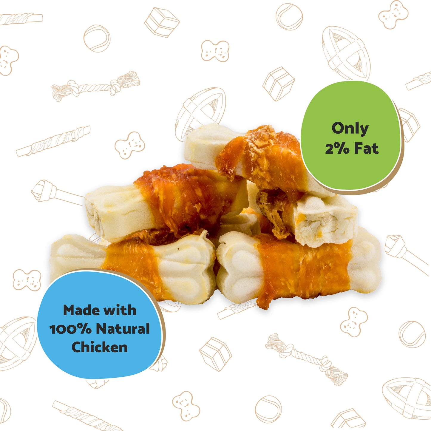 Good Boy Chewy Bones with Chicken 80g