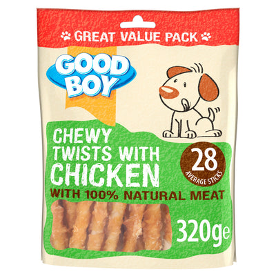 Good Boy Pawsley Chewy Twists Chicken 320g