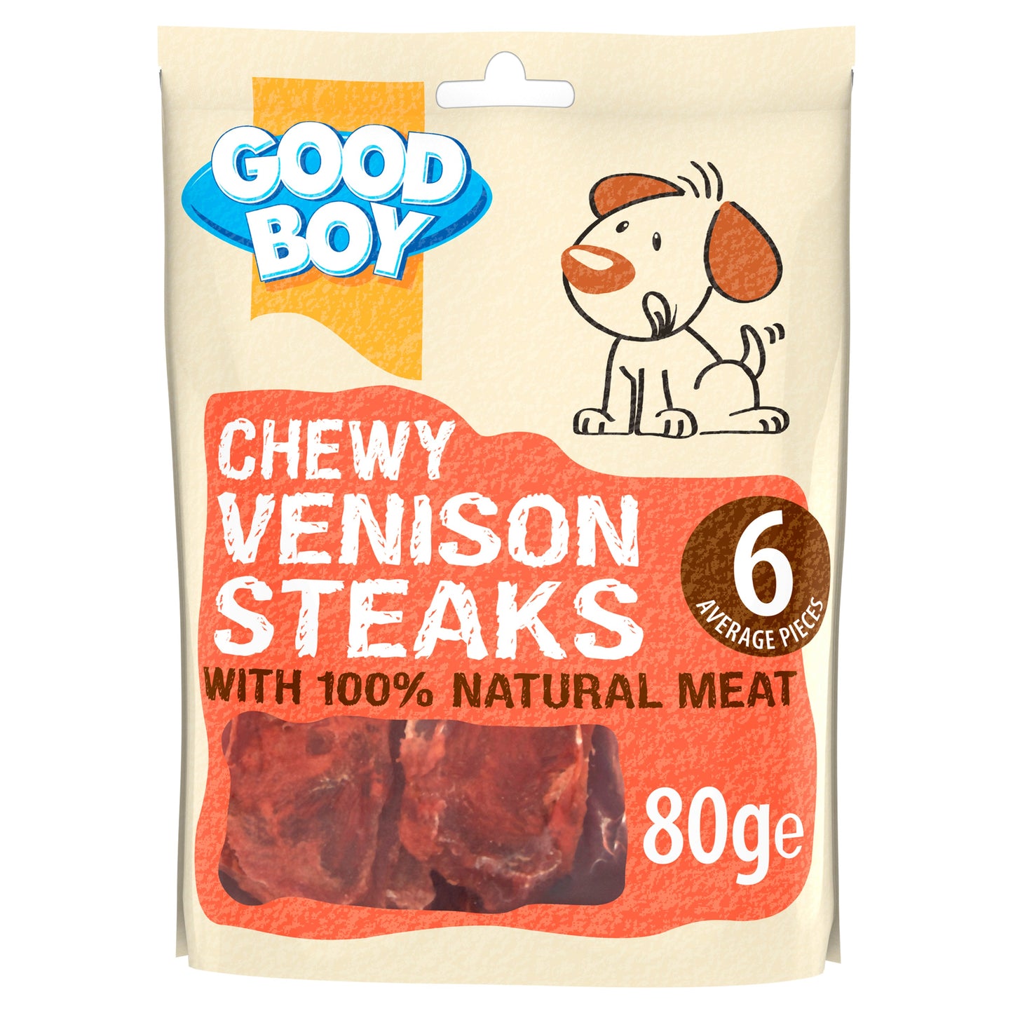 Good Boy Pawsley Chewy Venison Steaks - 80g