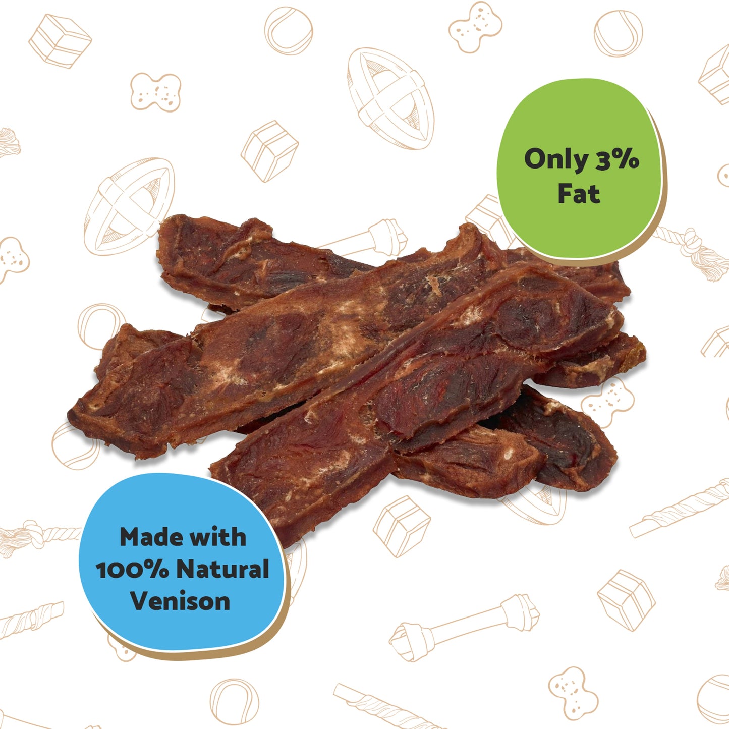 Good Boy Pawsley Chewy Venison Steaks - 80g
