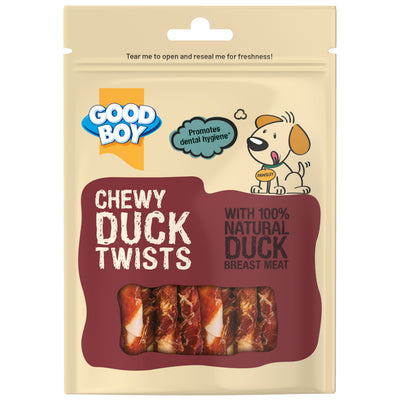 Good Boy Pawsley Deli Chewy Twists Duck 90g Buy 10 and save!