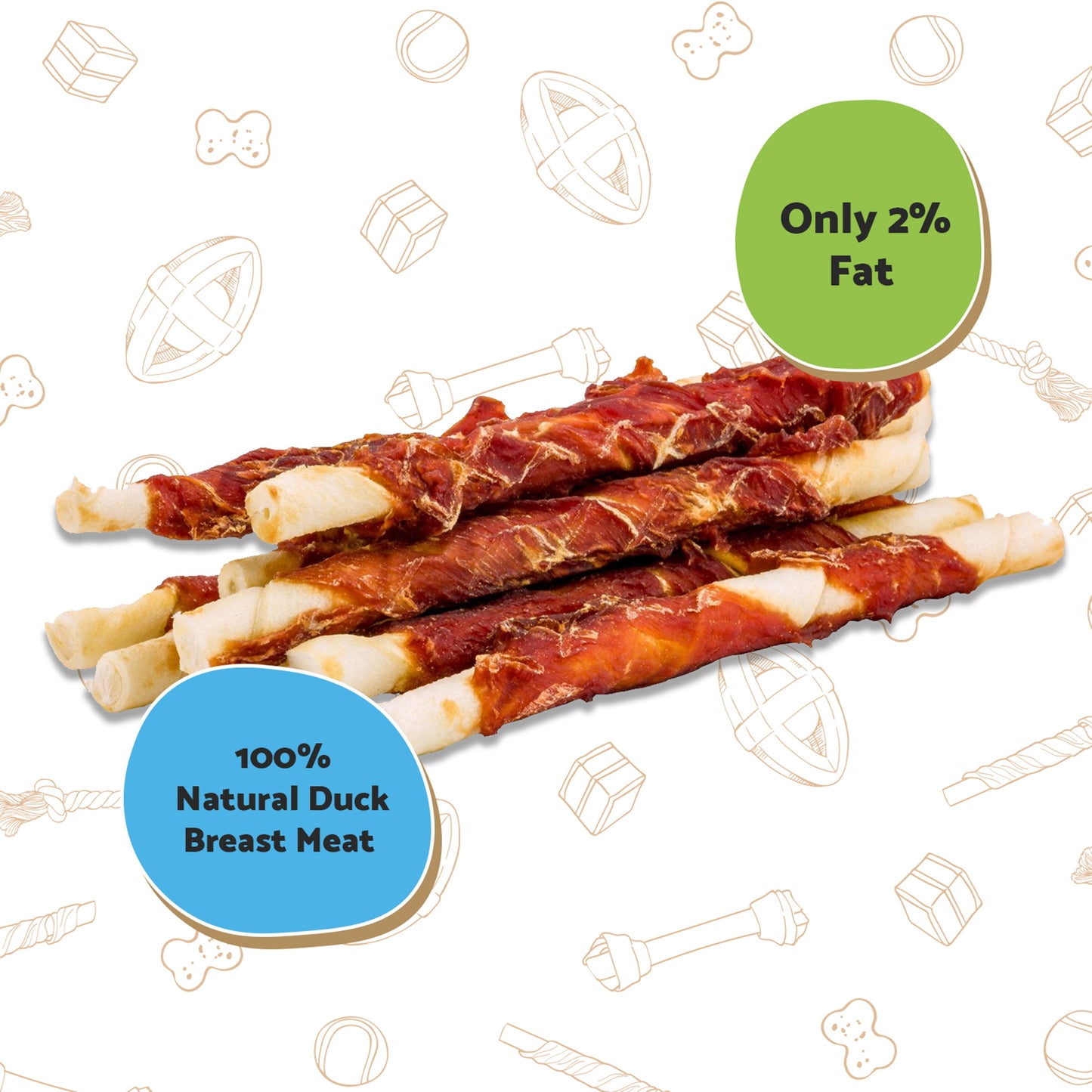 Good Boy Pawsley Deli Chewy Twists Duck 90g Buy 10 and save!