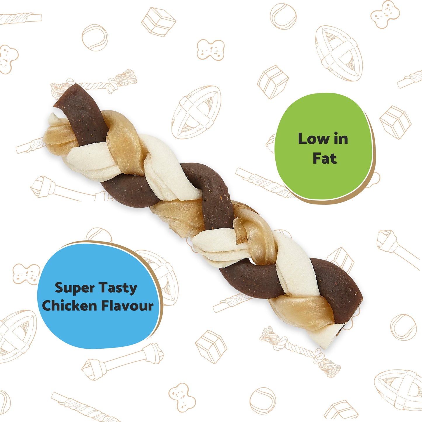 Good Boy Chewy Braid Beef Large 200mm (8”) 90g