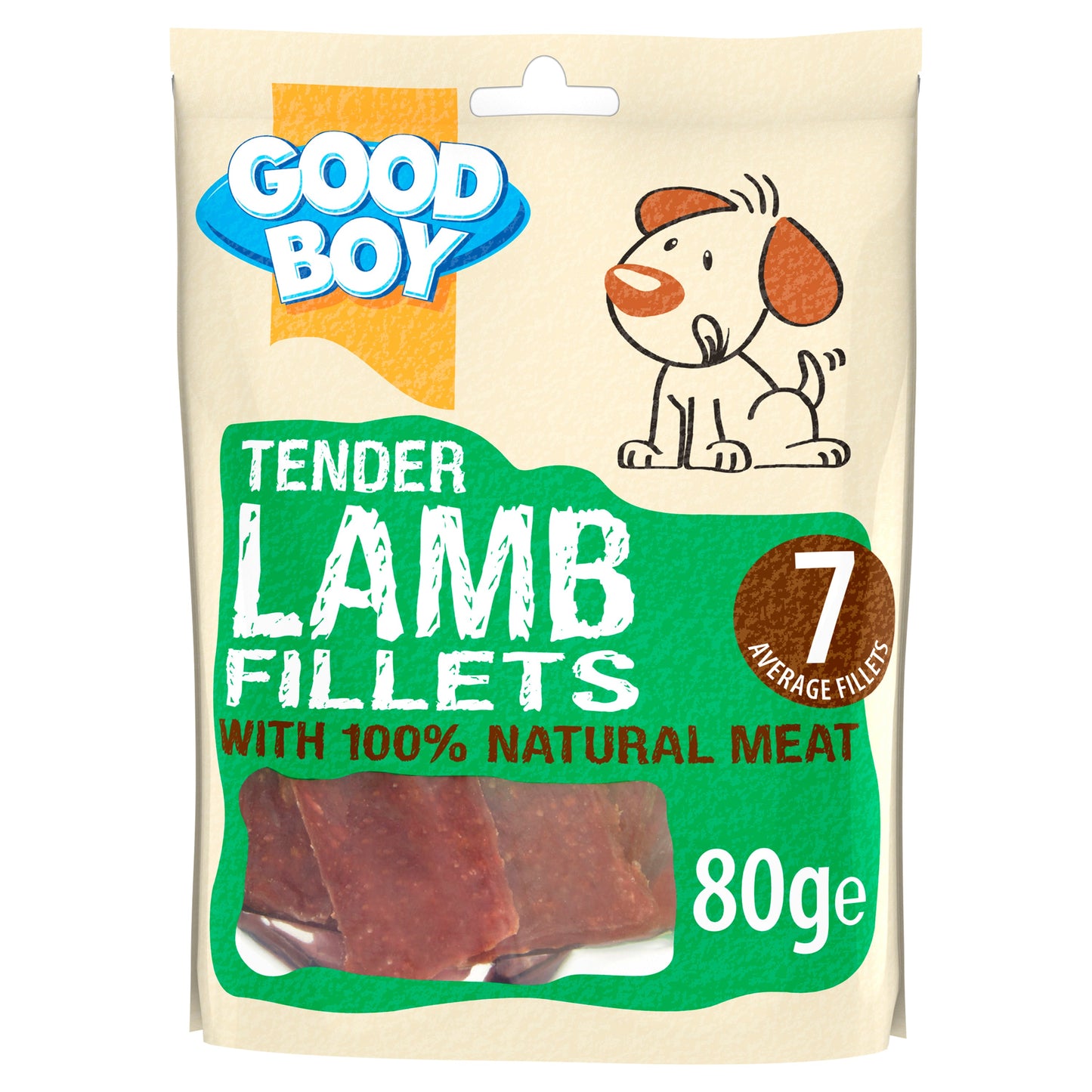 Good Boy Lamb Fillets 80g