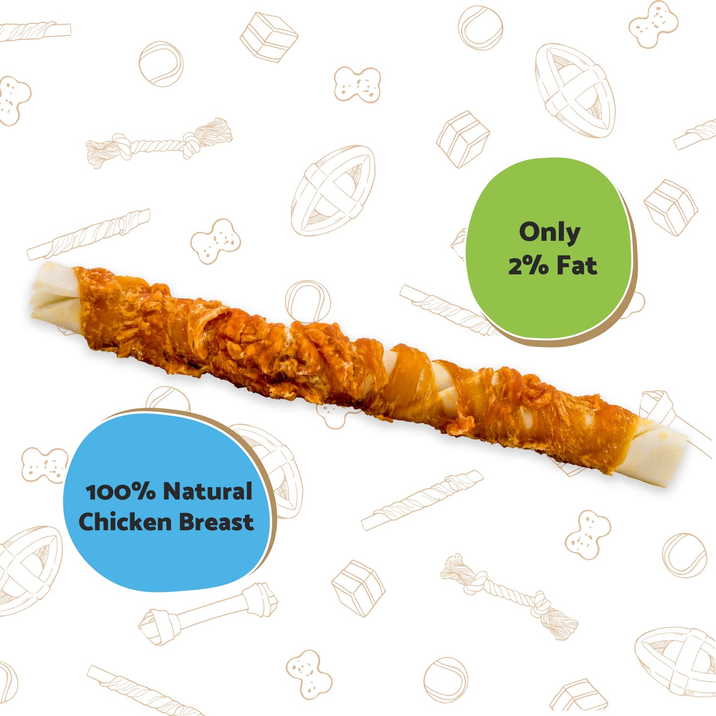 Good Boy Pawsley Mega Chewy Twist Chicken 70g