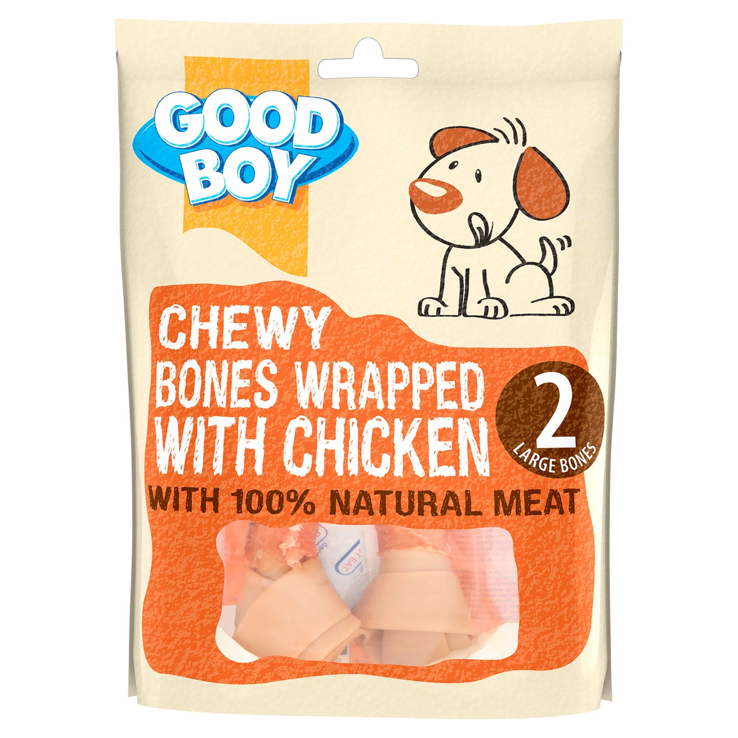 Good Boy Bones Wrapped with Chicken Large 2pk