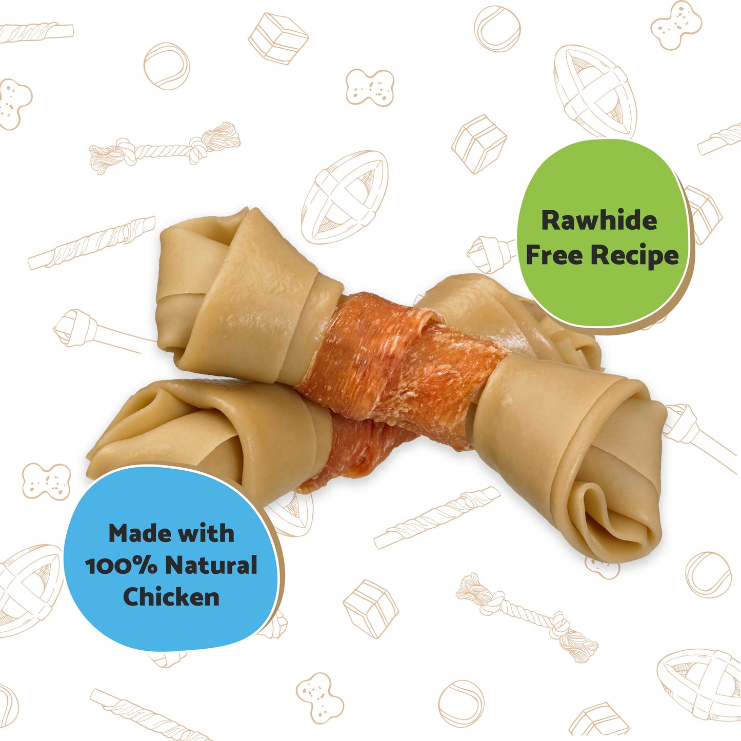 Good Boy Bones Wrapped with Chicken Large 2pk