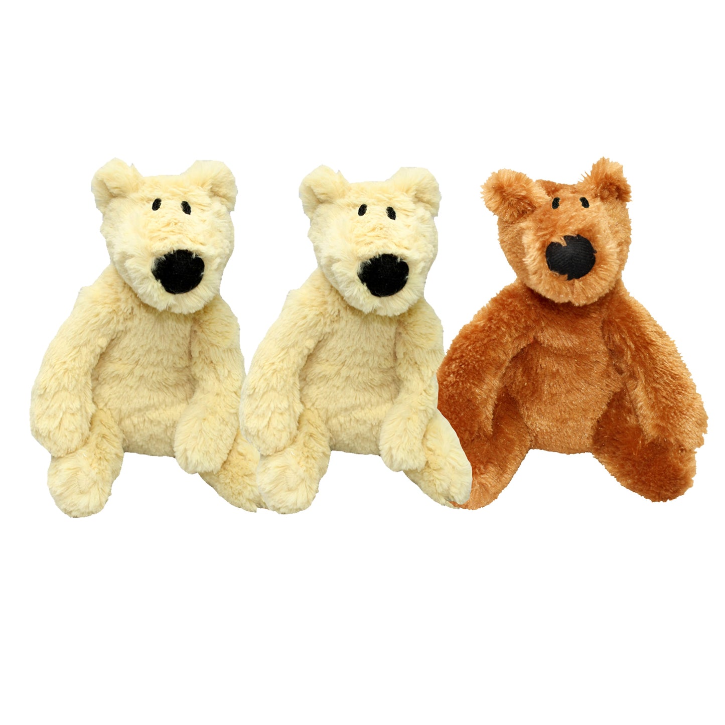 Good Boy Fluffy Bears Dog Toy 11"