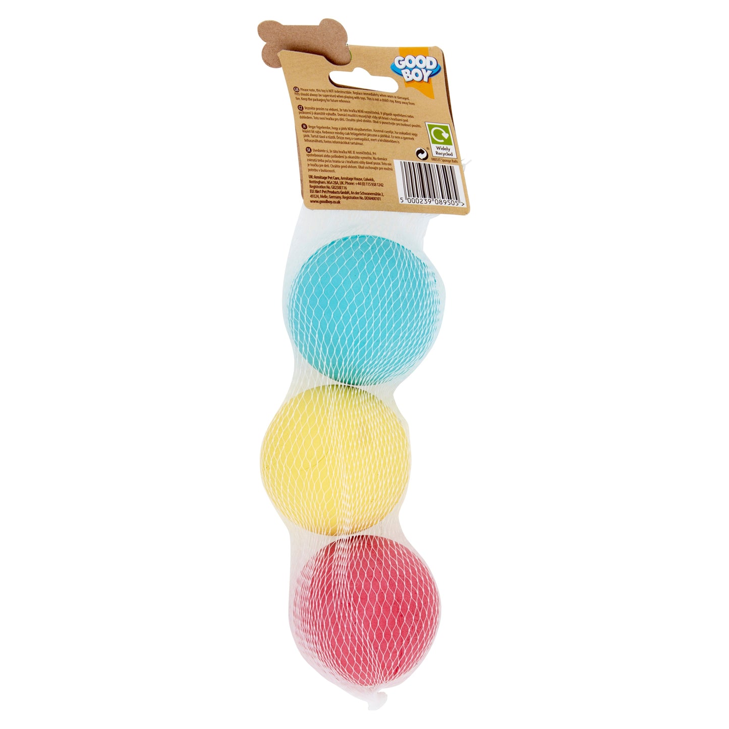 Good Boy Sponge Ball 3pk