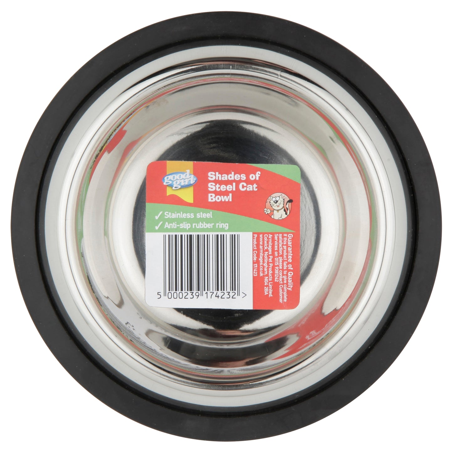 Good Boy Non-Slip Stainless Steel Bowl 120mm (4.75")
