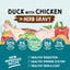 Naturo  Adult Dog Pouch Gluten & Grain Free Duck with Chicken in Herb Gravy 12x100g