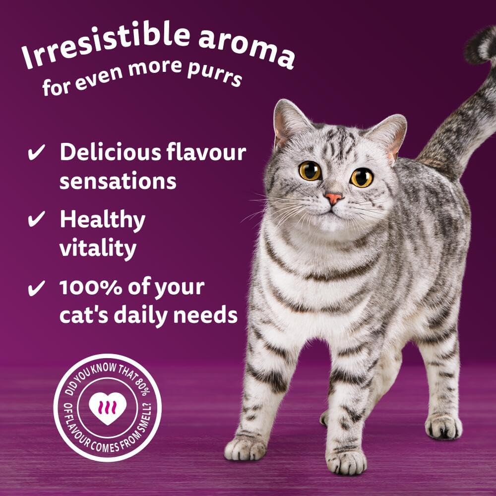 Whiskas Pouches 1+ Adult Cat Aromatic Selection Fragrant Fusions In Gravy 40X85G