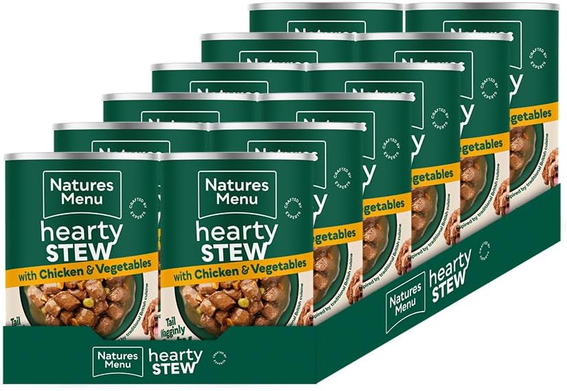 Natures Menu Cans Hearty Stews Chicken & Vegetables For Adult Dogs 12 x 415g