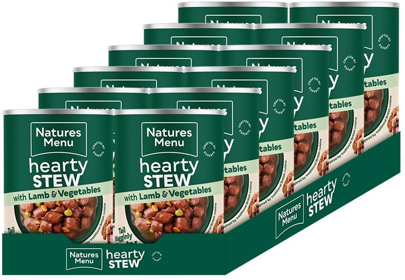 Natures Menu Cans Hearty Stews Lamb For Adult Dogs 12 x 415g