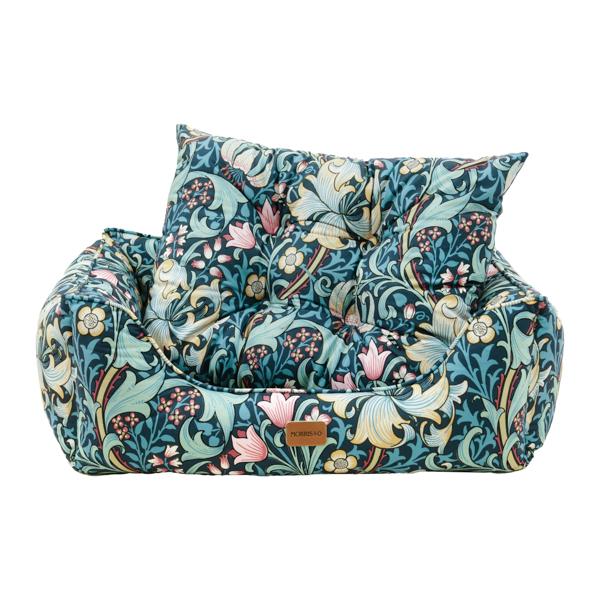 William Morris Golden Lily Print Square Bed