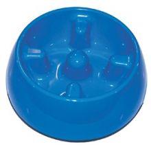 Dogit Go-Slow! Anti-Gulping Dog Dish - Blue med - Ormskirk Pets