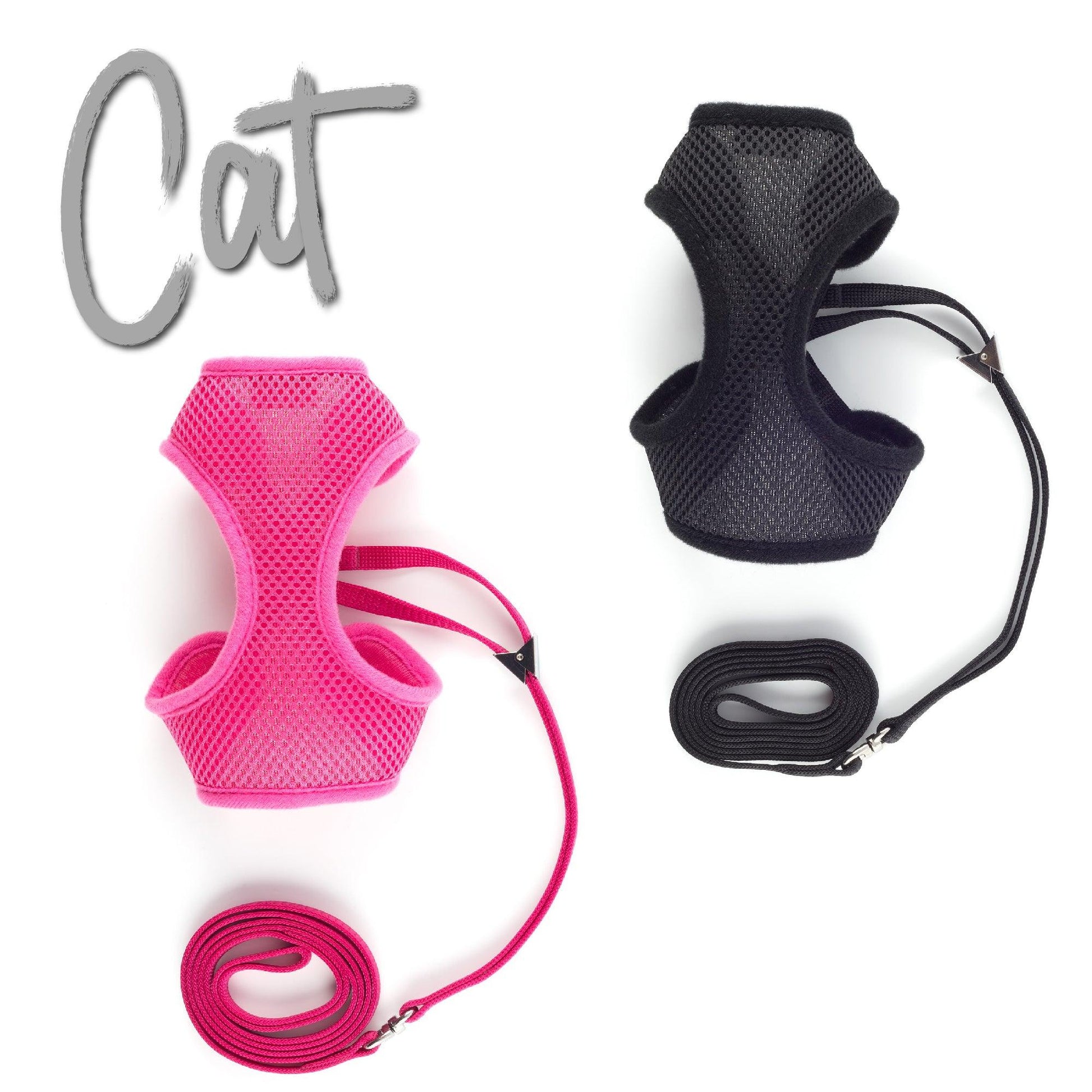 Ancol Soft Cat Harness and Lead Pink M - Ormskirk Pets
