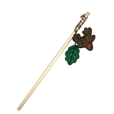 Pet Brands Christmas Reindeer and Leaf Cat Teaser