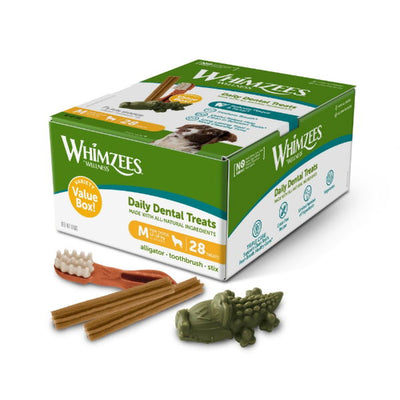 Whimzees Variety Box 28pk Medium