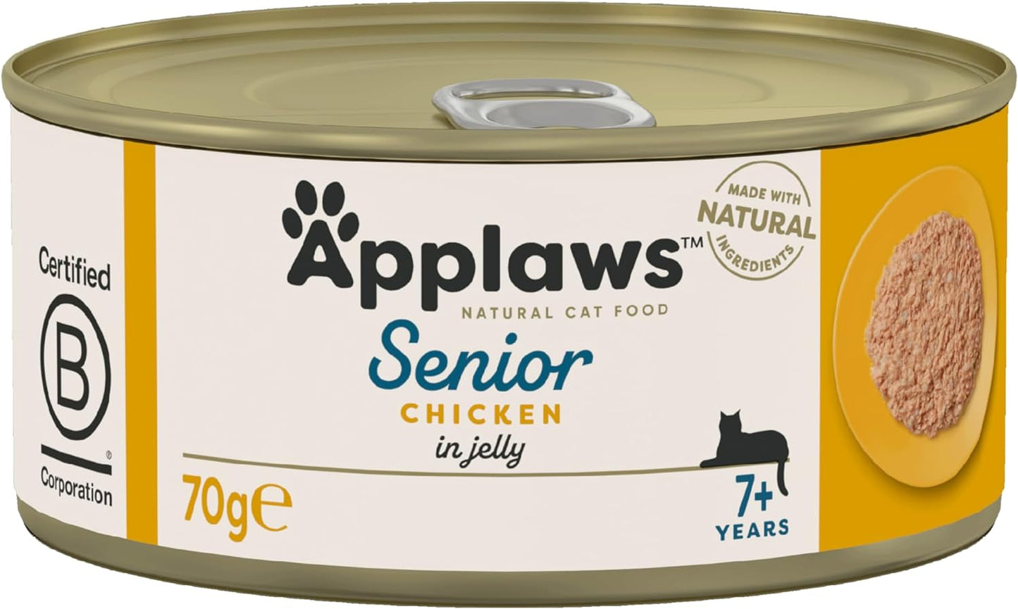 Applaws Cat Tin Senior Chicken 70g x 24