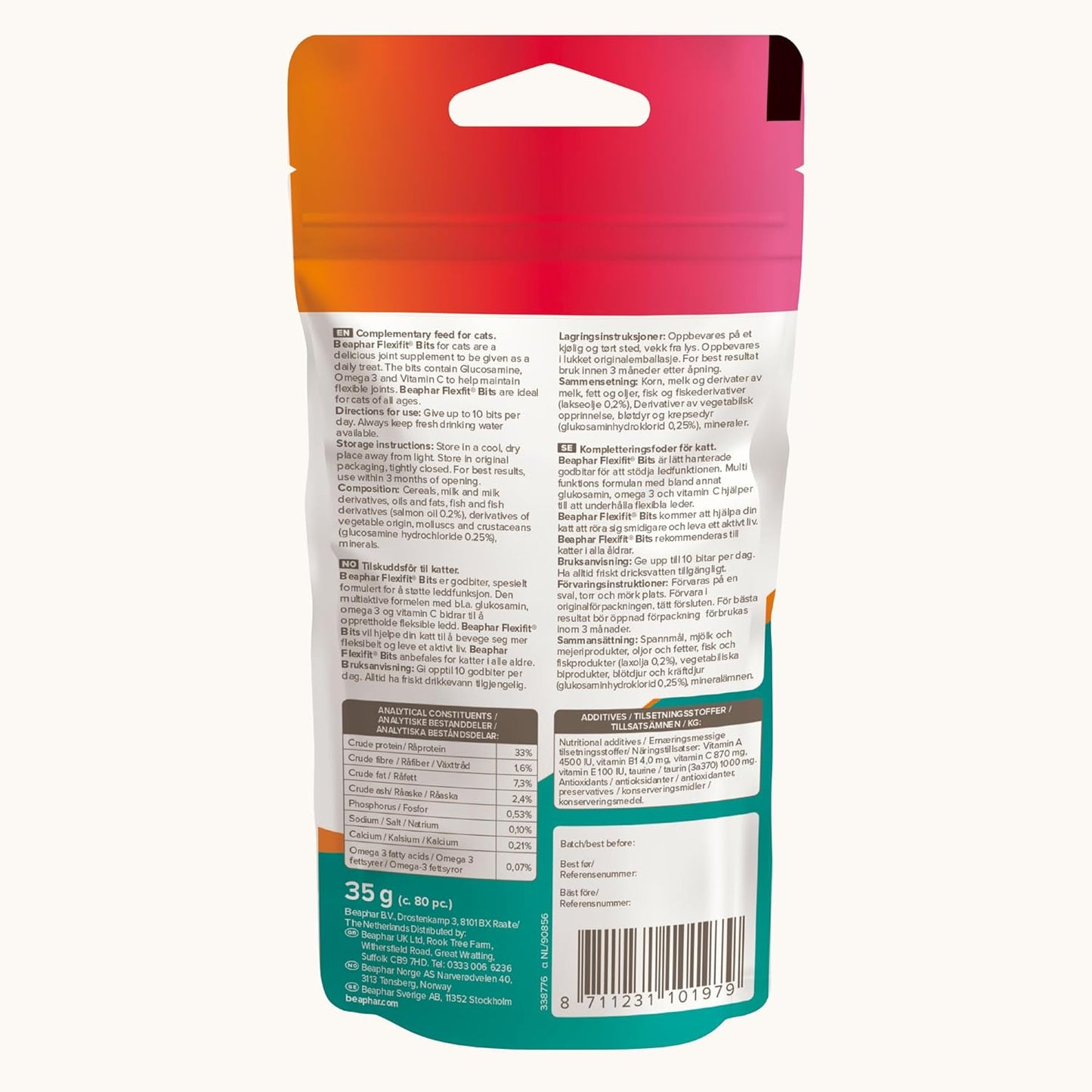 Beaphar Flexifit Bits Maintenance Level 1 Joints For Cats 35G