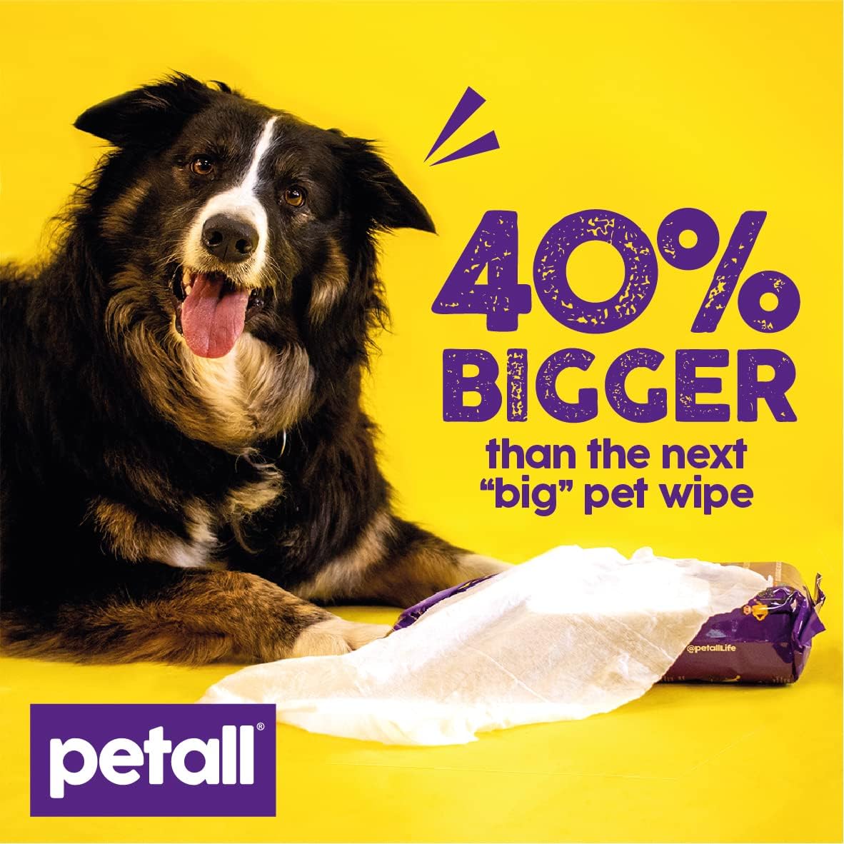 Petall Allround Giant Pet Towels 50 Wipes