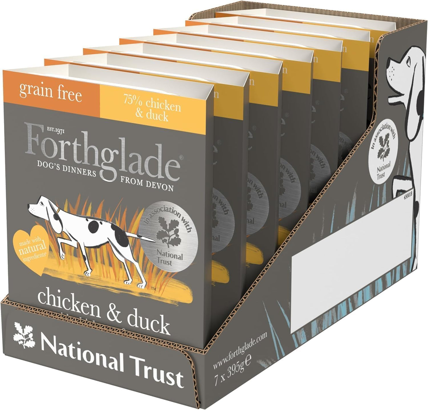 Forthglade Gourmet Grain Free Chicken & Duck 395g x 7
