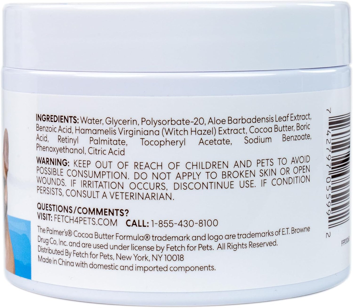 Palmer's For Pets Facial Cleansing Pads With Cocoa Butter 100pk