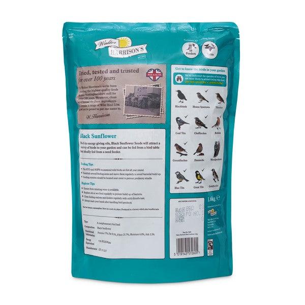 Harrisons Black Sunflower 1.6kg Pouch - Ormskirk Pets