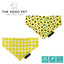 Ancol Sunflower/Yellow Check Patterned Bandana 2 per pk