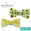 Ancol Sunflower/Yellow Check Patterned Bow Tie 2 per pk