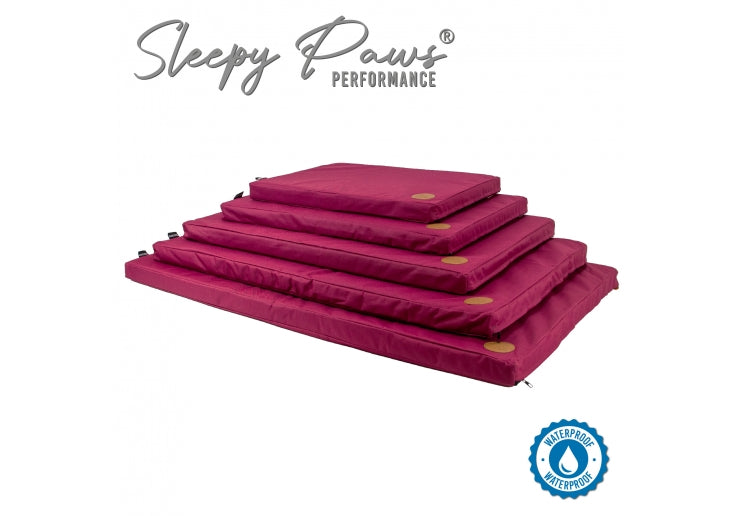 Ancol Nest of 5 Waterproof Pad Beds Burgundy