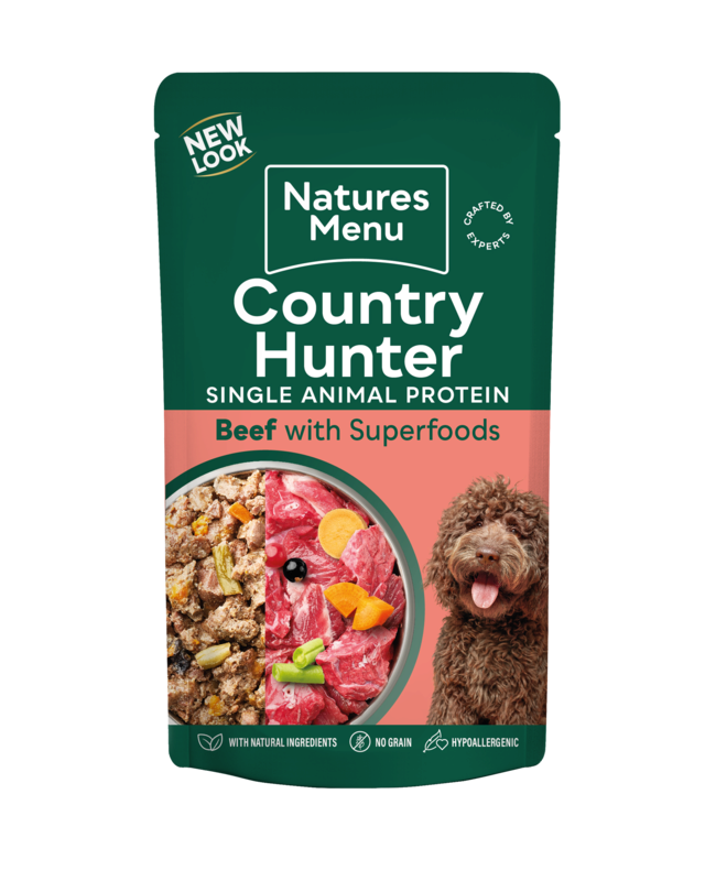 Natures Menu Country Hunter Grass Grazed Beef with Superfoods 6 x 150g
