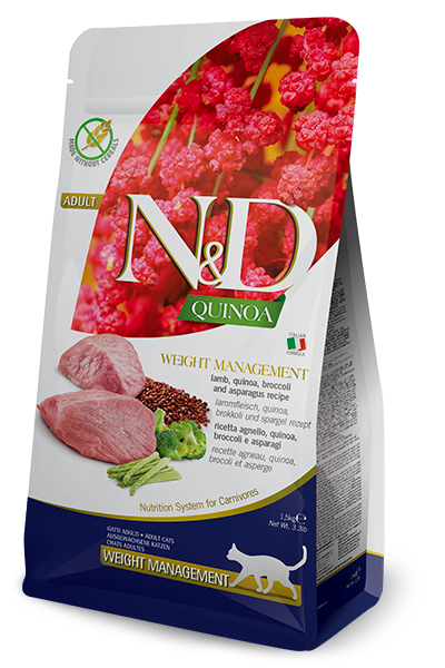 N&D Quinoa Cat Weight Management Lamb & Broccoli Adult