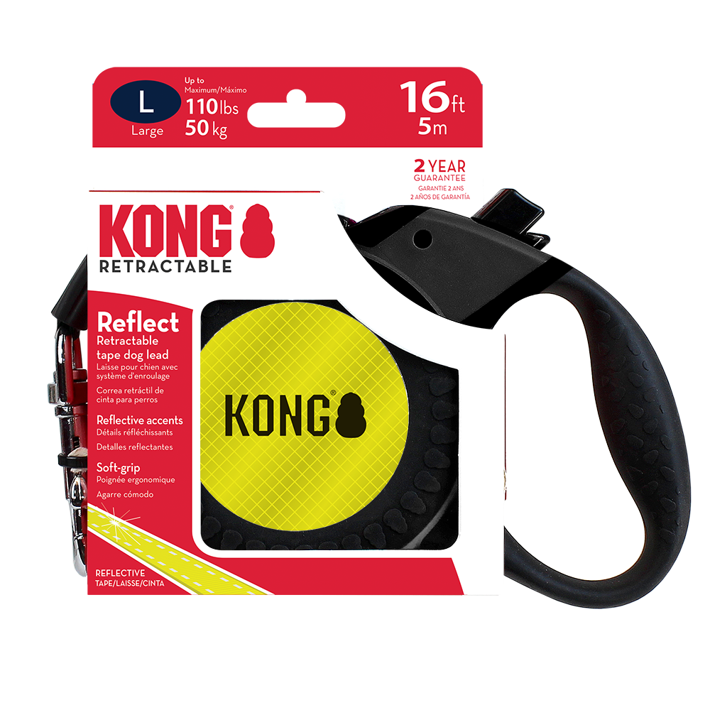 KONG Reflect Retractable Black Large