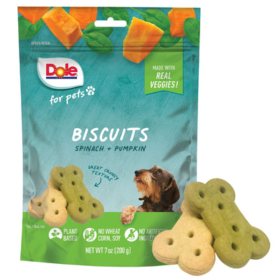 Dole Dog Biscuits Assorted Bag (Spinach + Pumpkin) 198g