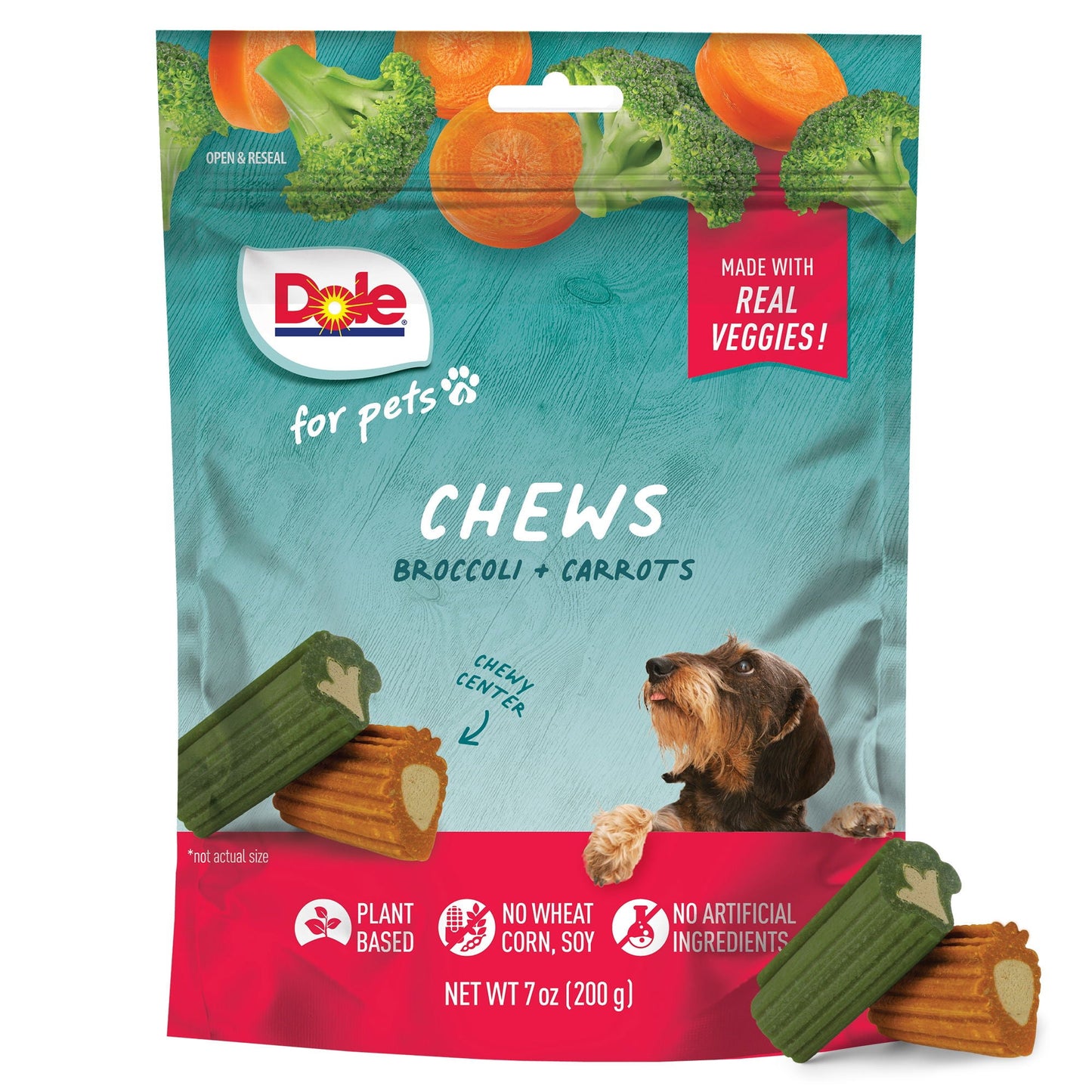 Dole Dog Chews Assorted (Broccoli + Carrot) 200g