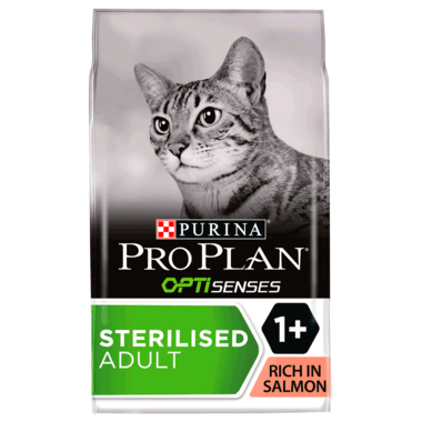 Pro Plan Sterilised Adult Dry Cat Food With Optisenses Salmon 3Kg - Ormskirk Pets