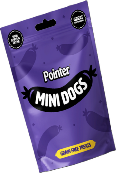 Pointer Grain Free Mini Hot Dog Treats 90G