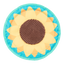 BARK Sunflower Flinger Dog Toy