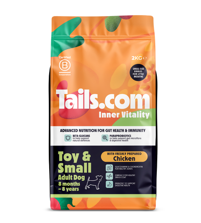 Tails Inner Vitality Toy & Small Adult Chicken Dry Dog Food 2kg